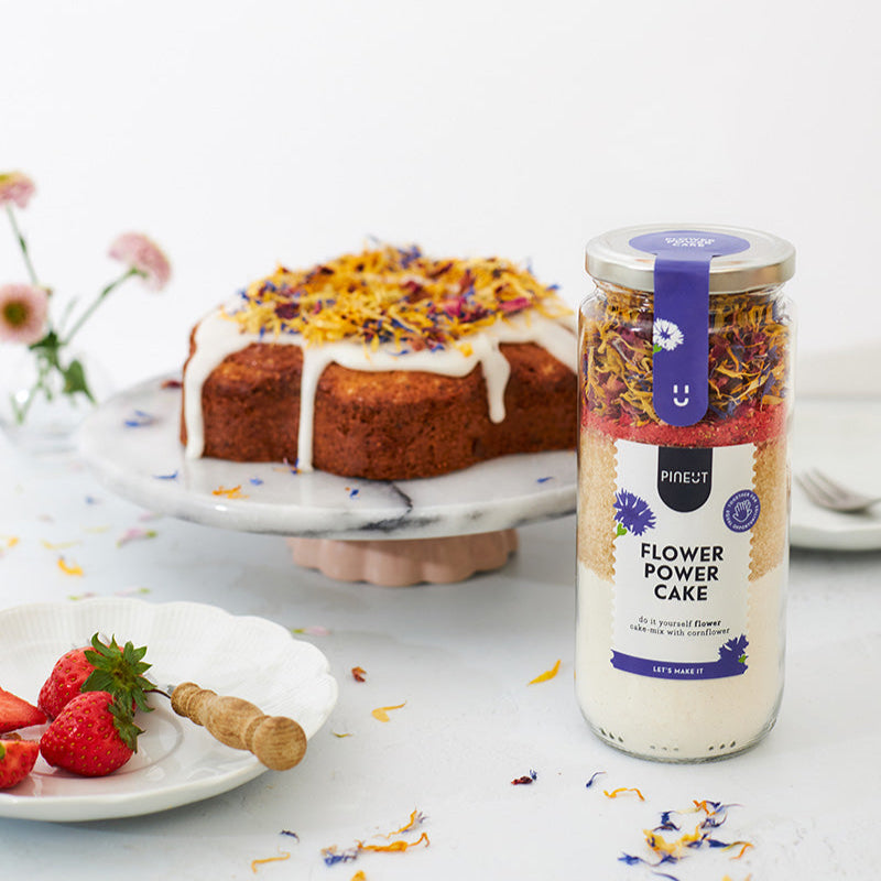 Kuchen | Glas | Flower Power Kuchen