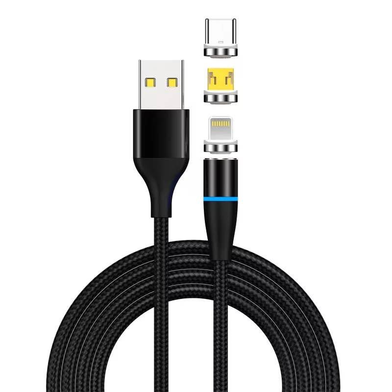 3 in1 Cable "Magnetic Fastcharge + Data" - schwarz