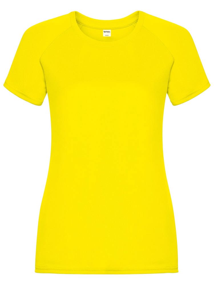 SP Run Damen-Sportshirt, 140 g/m2, 100 % Polyester - Gelb