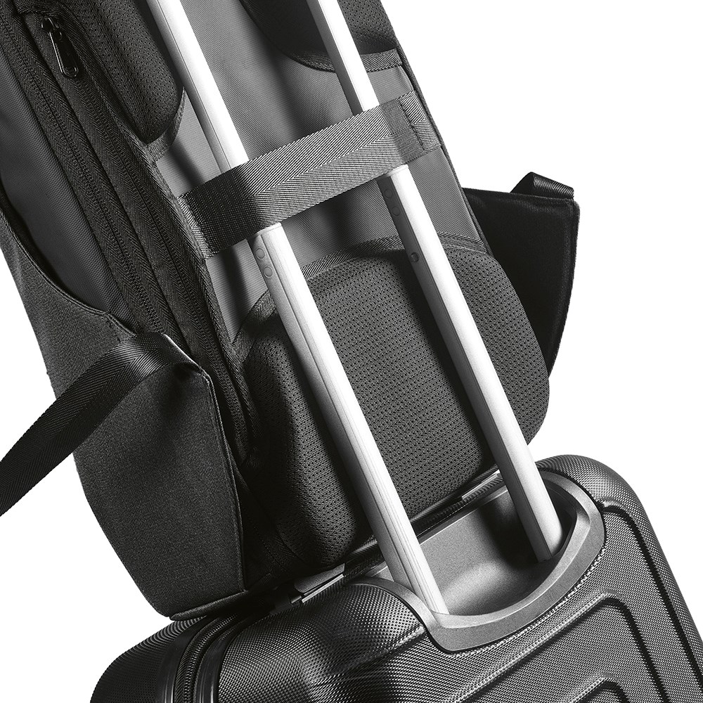 Abrantes 20L Rucksack rPET - TSA-Schloss und schnittfester Stoff - Dunkelgrau