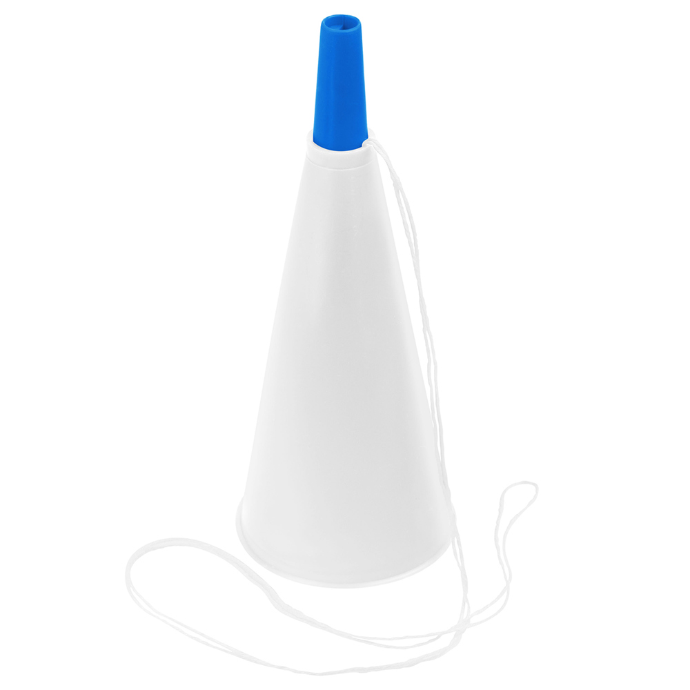 Fan-Horn - weiß/blau