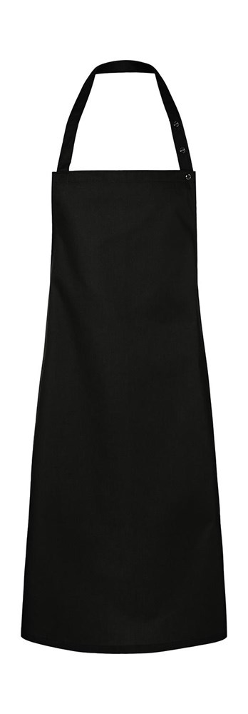 Bib Apron Press Stud Santorini - Black