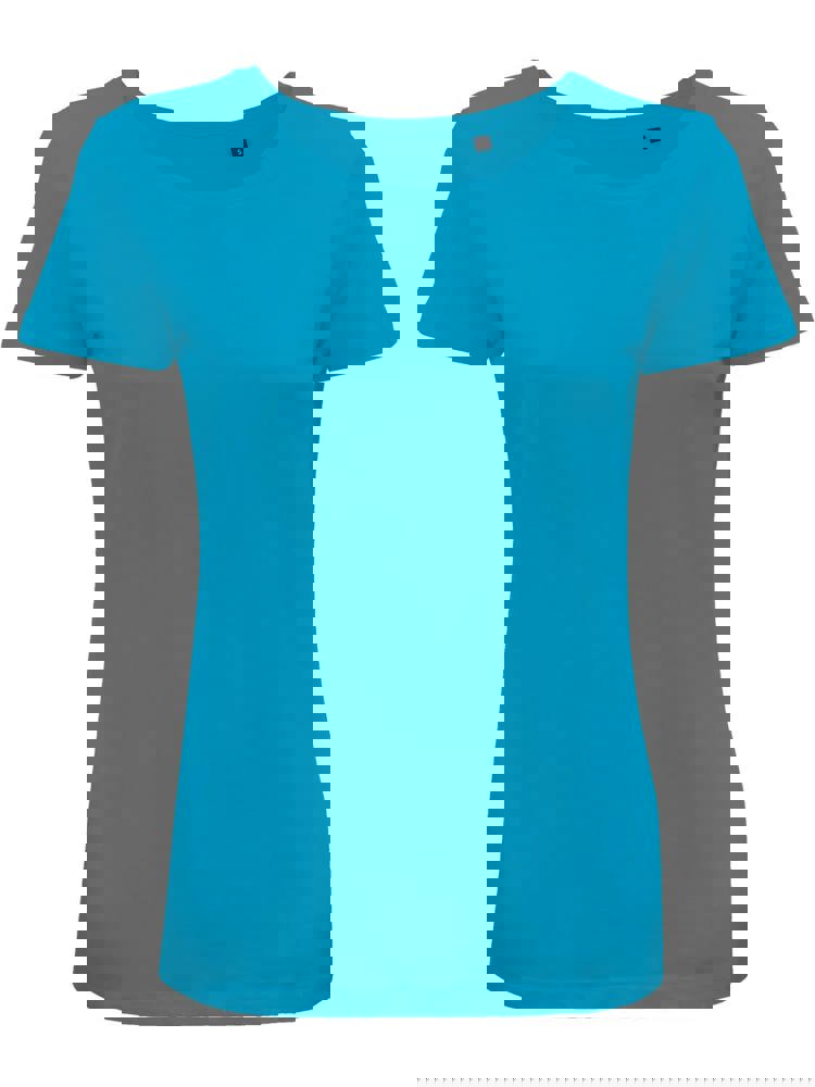 BS Moon Damen-T-Shirt, 150 g/m2, 100 % Bio-Baumwolle - Turquoise