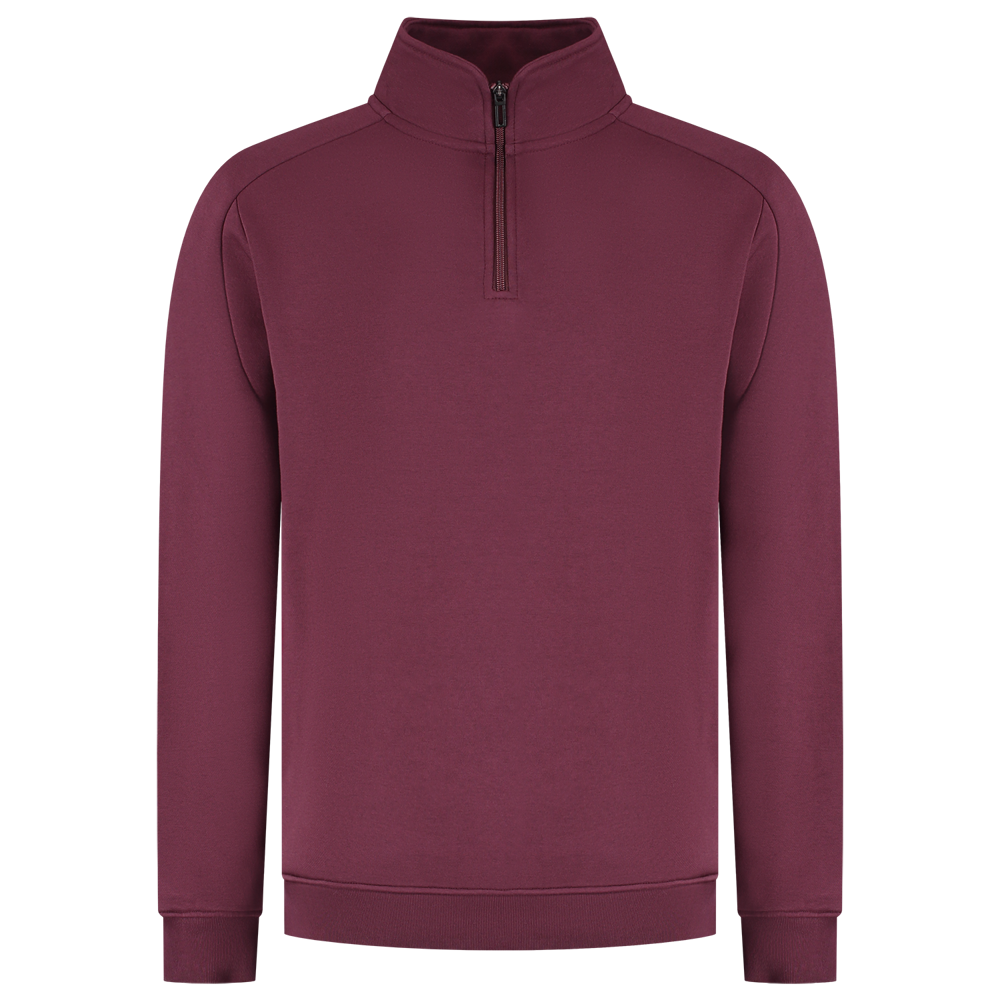 1/4 Zip Sweatshirt Redefined - bordeaux