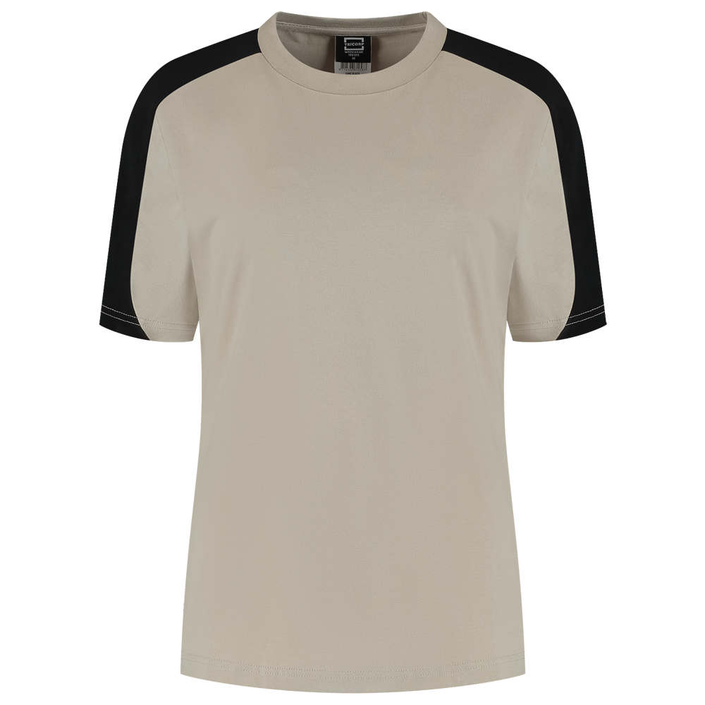 T-Shirt Bicolor Redefined Damen - SandBlack