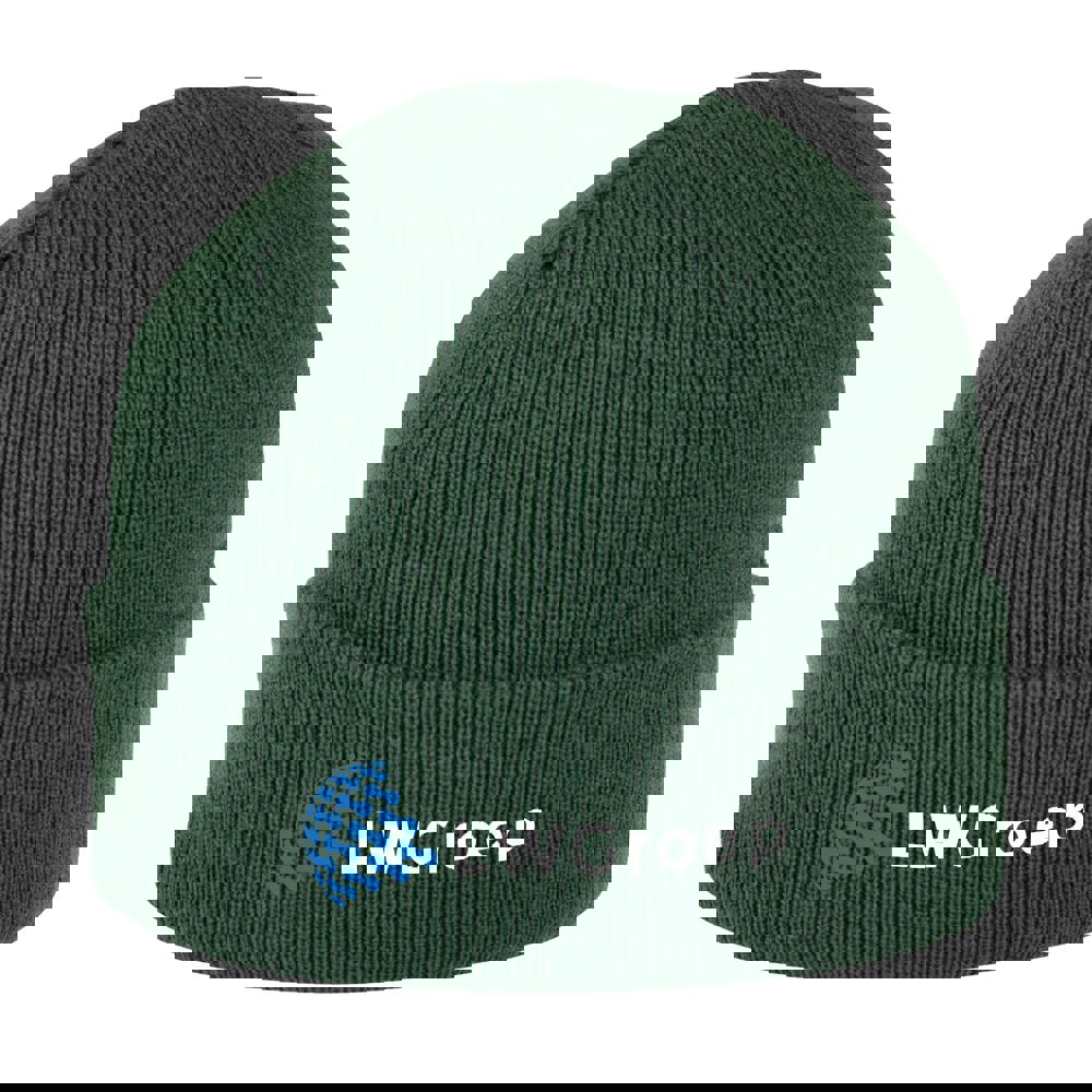 Beanie With Brim - flaschengrün