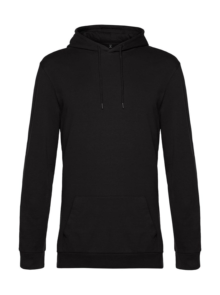 #Hoodie French Terry - Black Pure