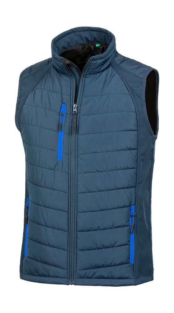 Compass Padded Softshell Gilet - Navy/Royal
