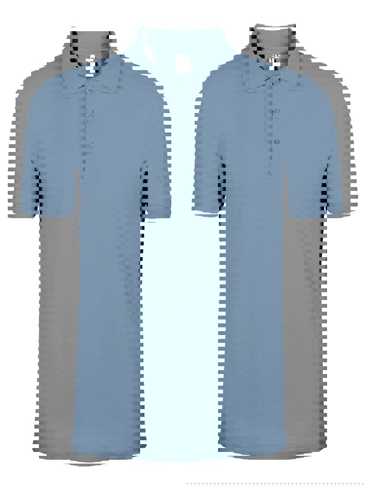 BS Evolution Polo, 180 g/m2, 100 % Baumwolle - Mittelblau (PMS 2157C)