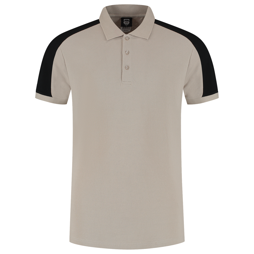Poloshirt Bicolor Redefined - SandBlack
