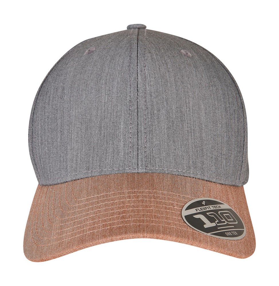 110 Melange Mix Cap - Grey/Khaki