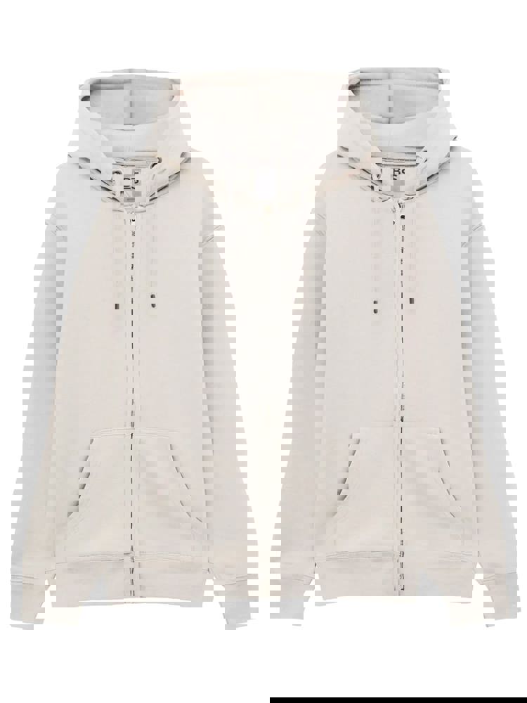 BS Vega Hoodie mit durchgehendem Reißverschluss, 280 gr/m² - Helles Weiß (12-0304 TPG)