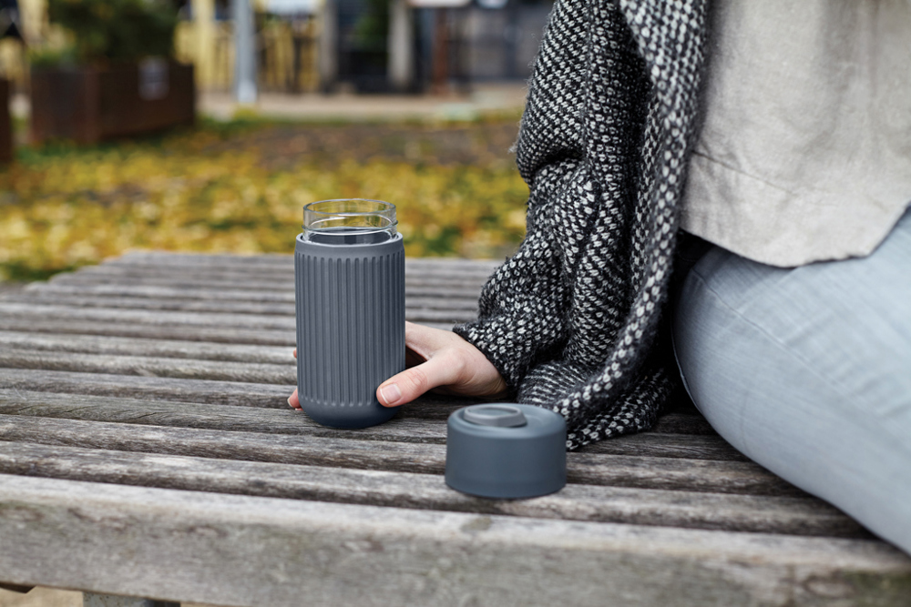 Black+Blum Glas-Reisebecher 340ml