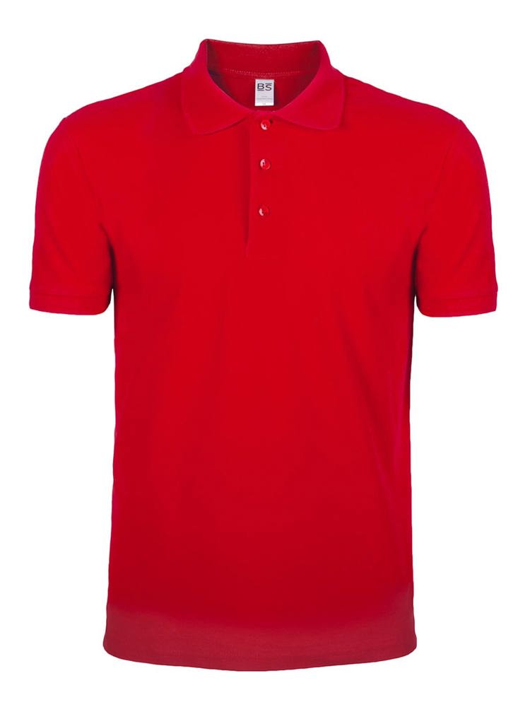 BS Evolution Polo, 180 g/m2, 100 % Baumwolle - Rot (PMS 186c)