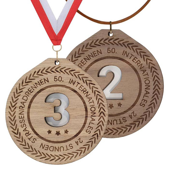 Holz Medaille Lichtblick, Eiche, Nr. 2