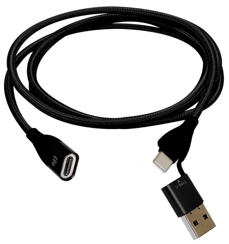 3 in1 Cable "Magnetic Fastcharge + Data" - schwarz