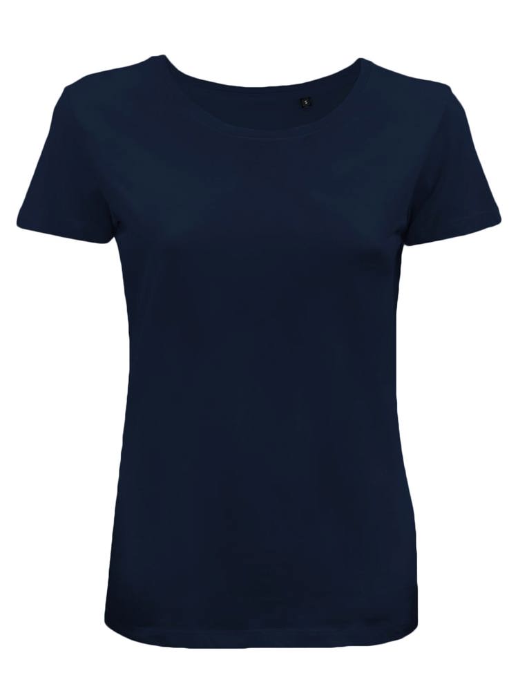 BS Moon Damen-T-Shirt, 150 g/m2, 100 % Bio-Baumwolle - Navy