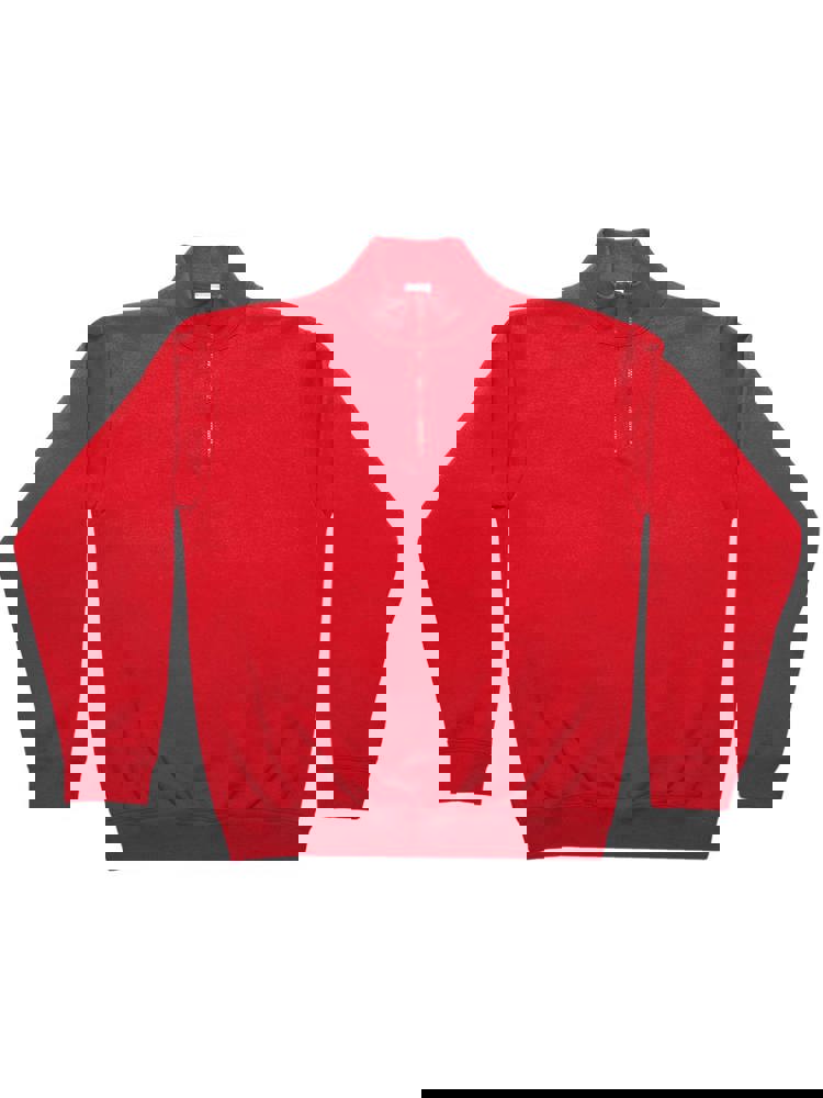 BS Ranger Pullover mit halbem Reißverschluss, 280 gr/m² - Rot (PMS 186c)