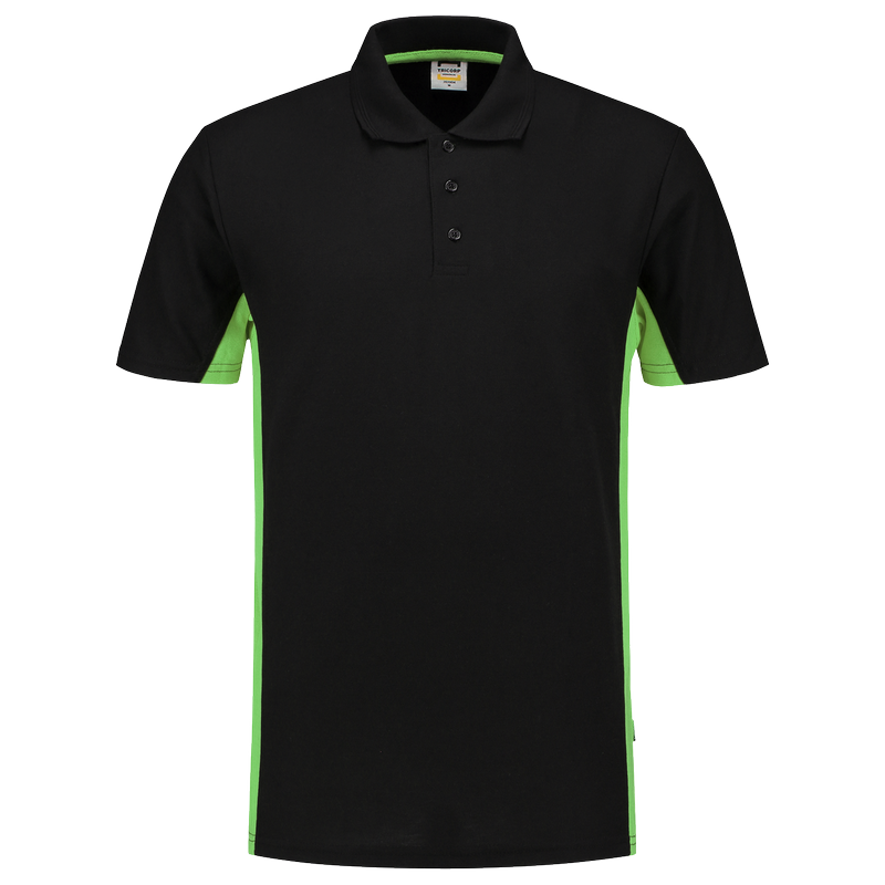 TRICORP Poloshirt Bicolor - Black-Lime