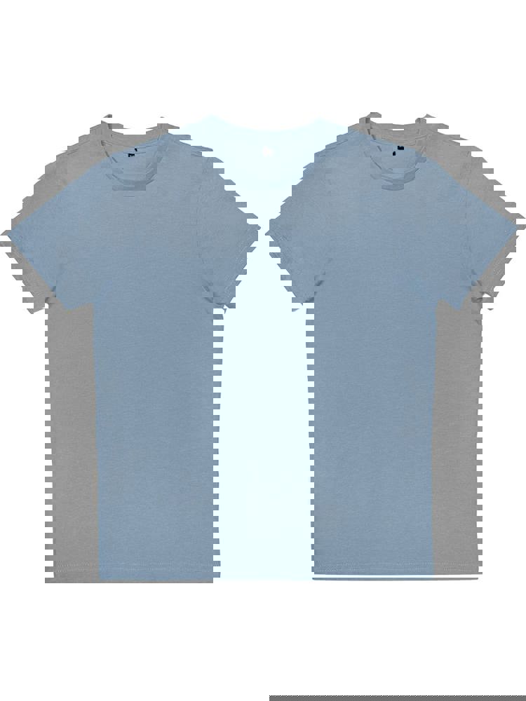 BS Moon Kinder-T-Shirt, 150 g/m2, 100 % Bio-Baumwolle - mittelblau