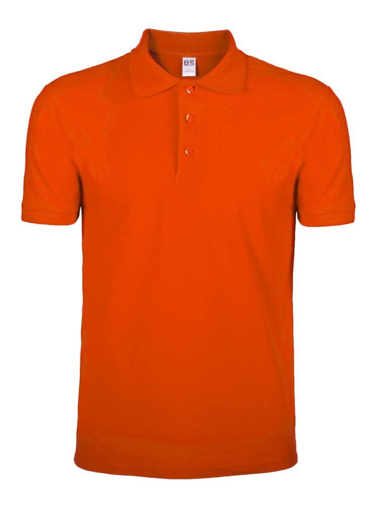 BS Evolution Polo, 180 g/m2, 100 % Baumwolle - Orange (PMS 1585C)