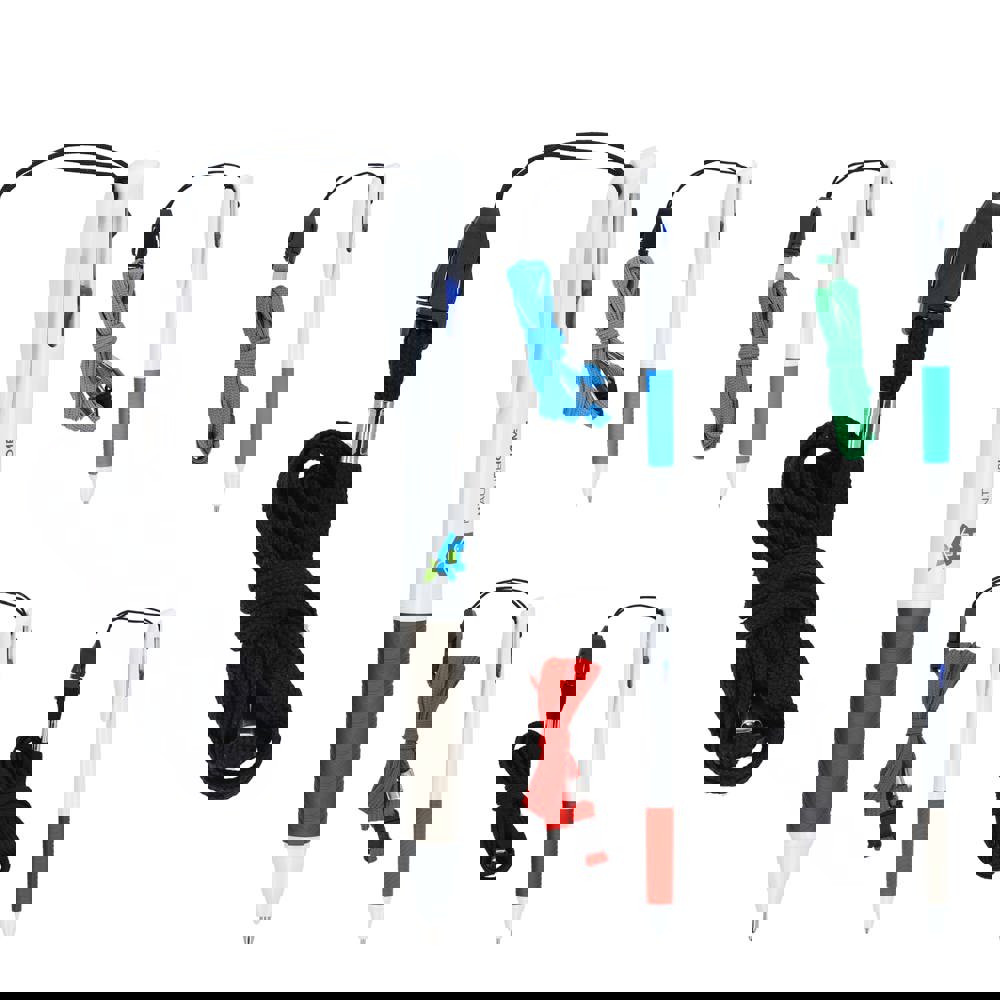 3-Farben-Stift mit Griffzone und Schlüsselband