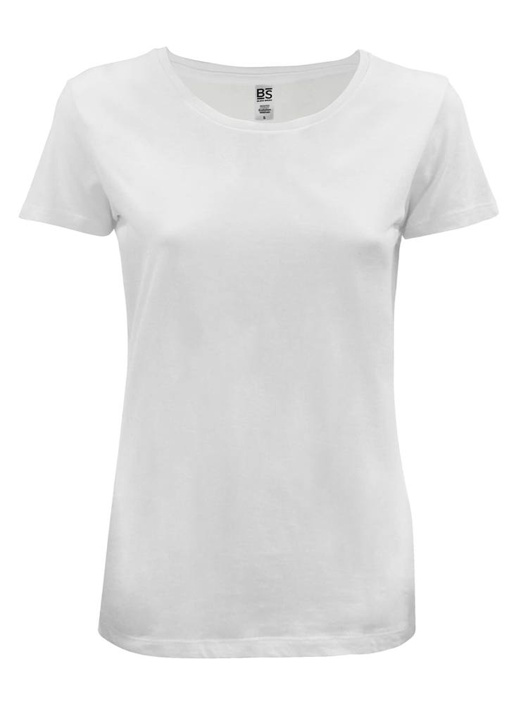 BS Evolution Damen-T-Shirt, 150 g/m2, 100 % Bio-Baumwolle - weiß
