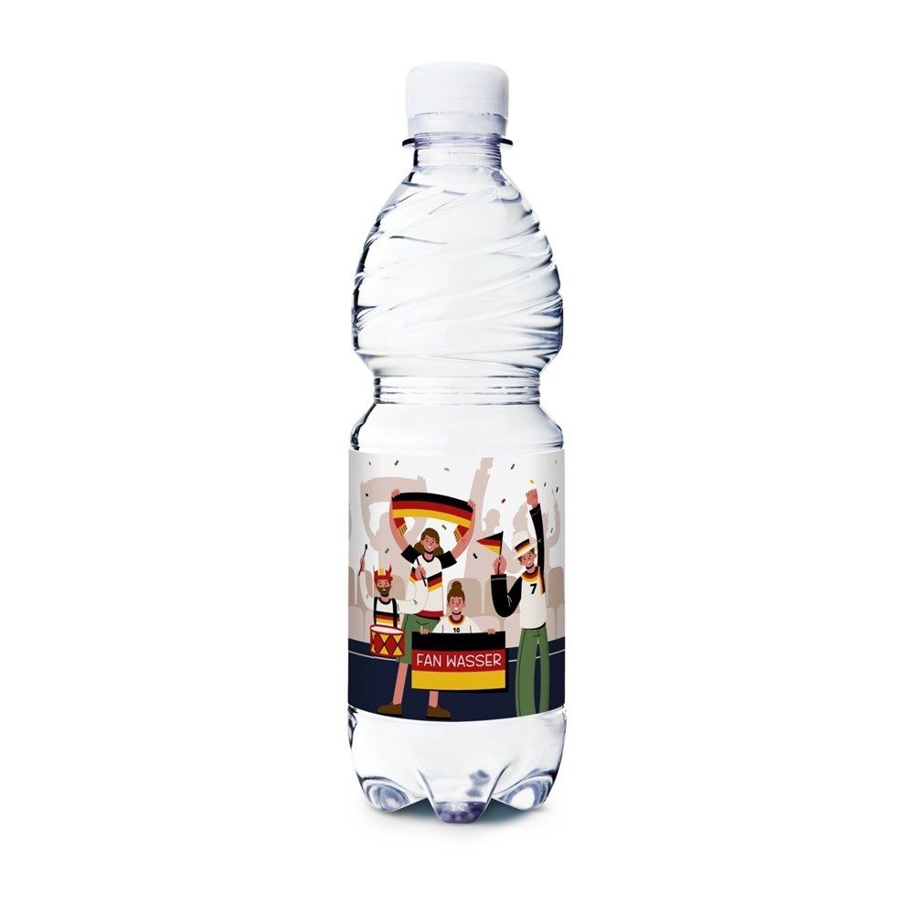 500 ml PromoWater - Mineralwasser mit Kohlensäure, Hergestellt in Deutschland - Papier-Etikett