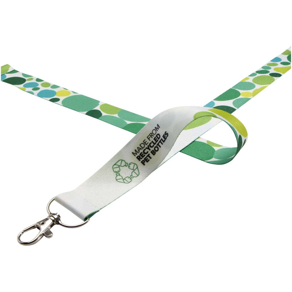 Addie Sublimation Lanyard mit Sicherheitsverschluss aus recyceltem PET Kunststoff