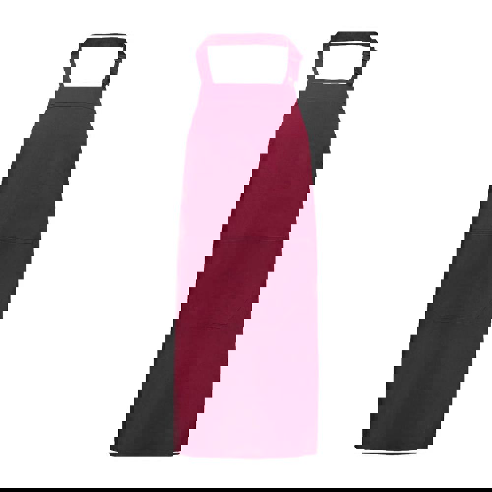 Latzschürze 75x85 cm - Weinrot (PMS 195c) / Bordeaux