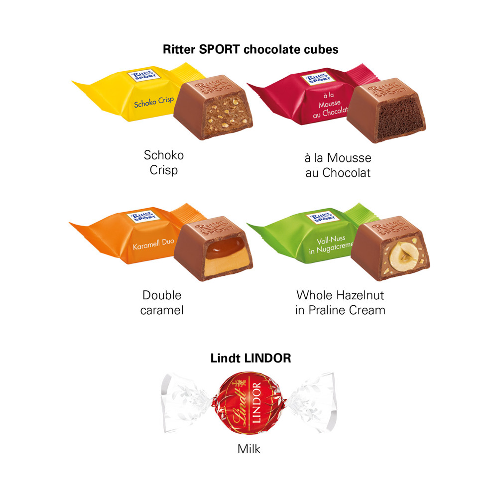 3D-Präsent Haus, Ritter SPORT Schokowürfel