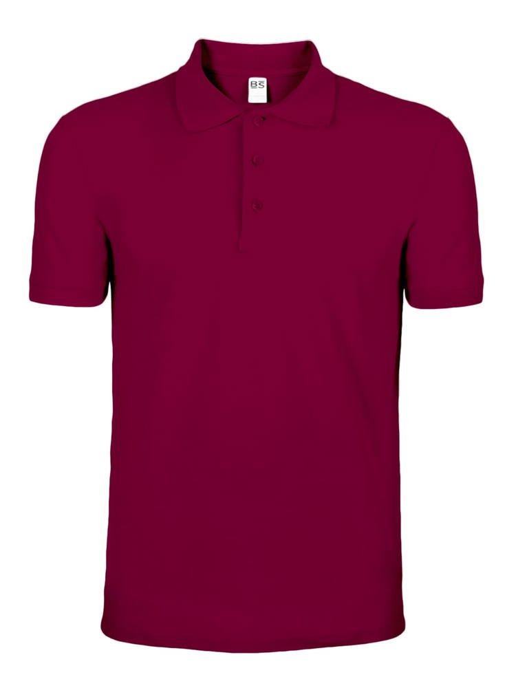 BS Evolution Polo, 180 g/m2, 100 % Baumwolle - Weinrot (PMS 7428C)