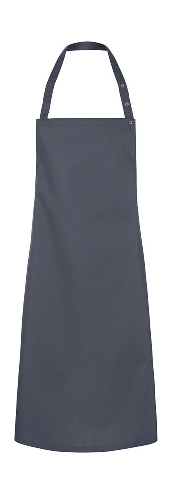 Bib Apron Press Stud Santorini - Anthracite