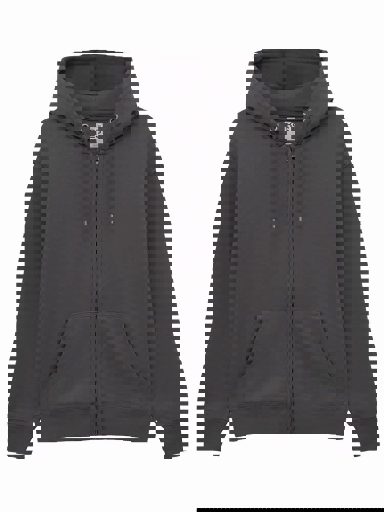 BS Vega Hoodie mit durchgehendem Reißverschluss, 280 gr/m² - Dunkelgrau (PMS 7540C)