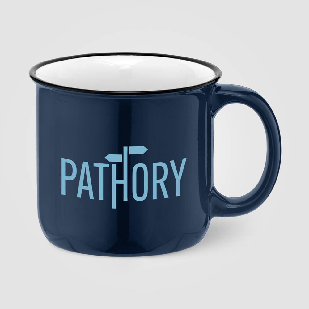 Adventure - 445 ml Campfire Keramiktasse - Marineblau (#13294B)