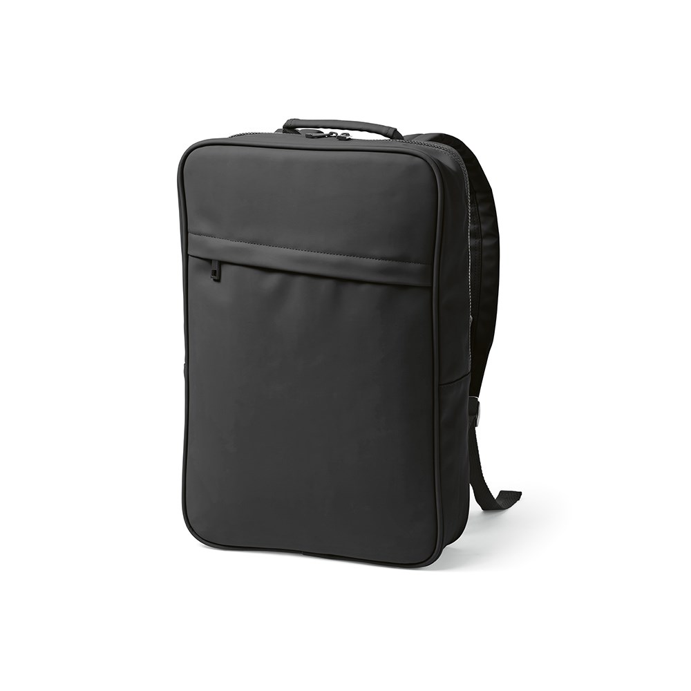 Amsterdam 16L Rucksack aus rPU uns rPET. Laptops bis 17" - Schwarz