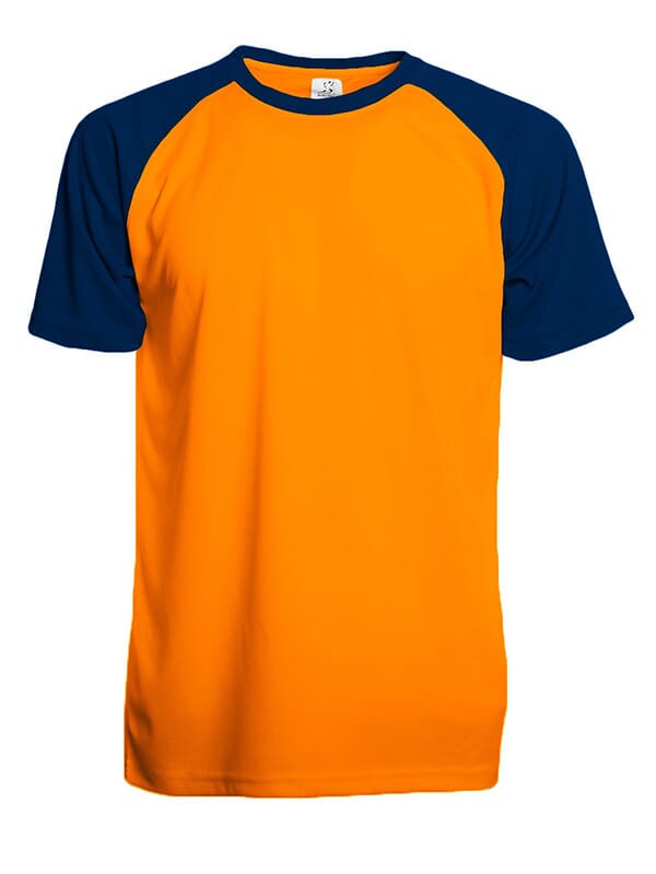 SP Trail T-Shirt, 140 gr/m2, 100% Polyester - Fluo Orange/Marine