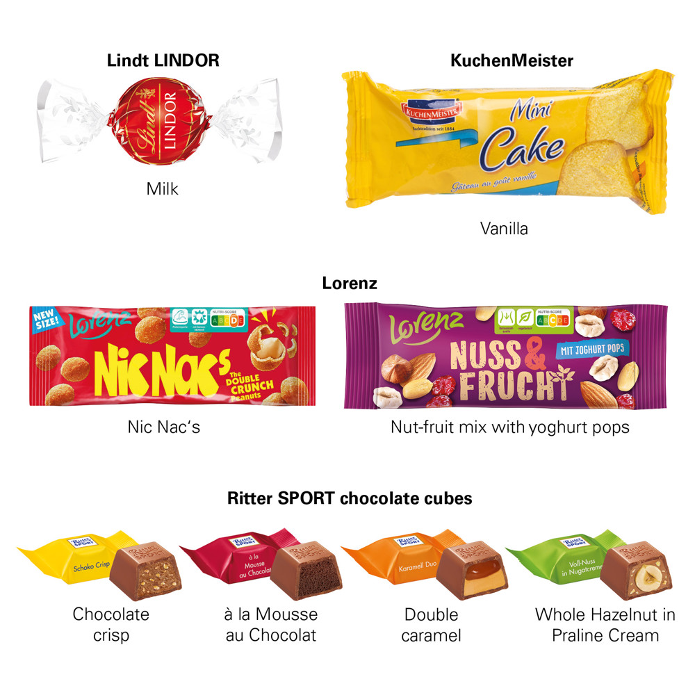 3D-Präsent Transporter, Ritter SPORT Schokowürfel