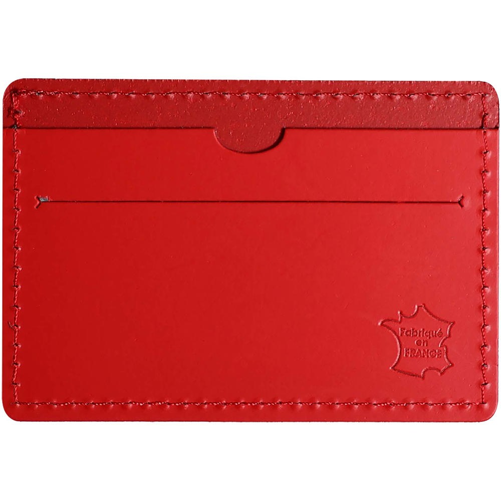 Citizen Green Tintin Kartenetui aus recyceltem Leder - rot