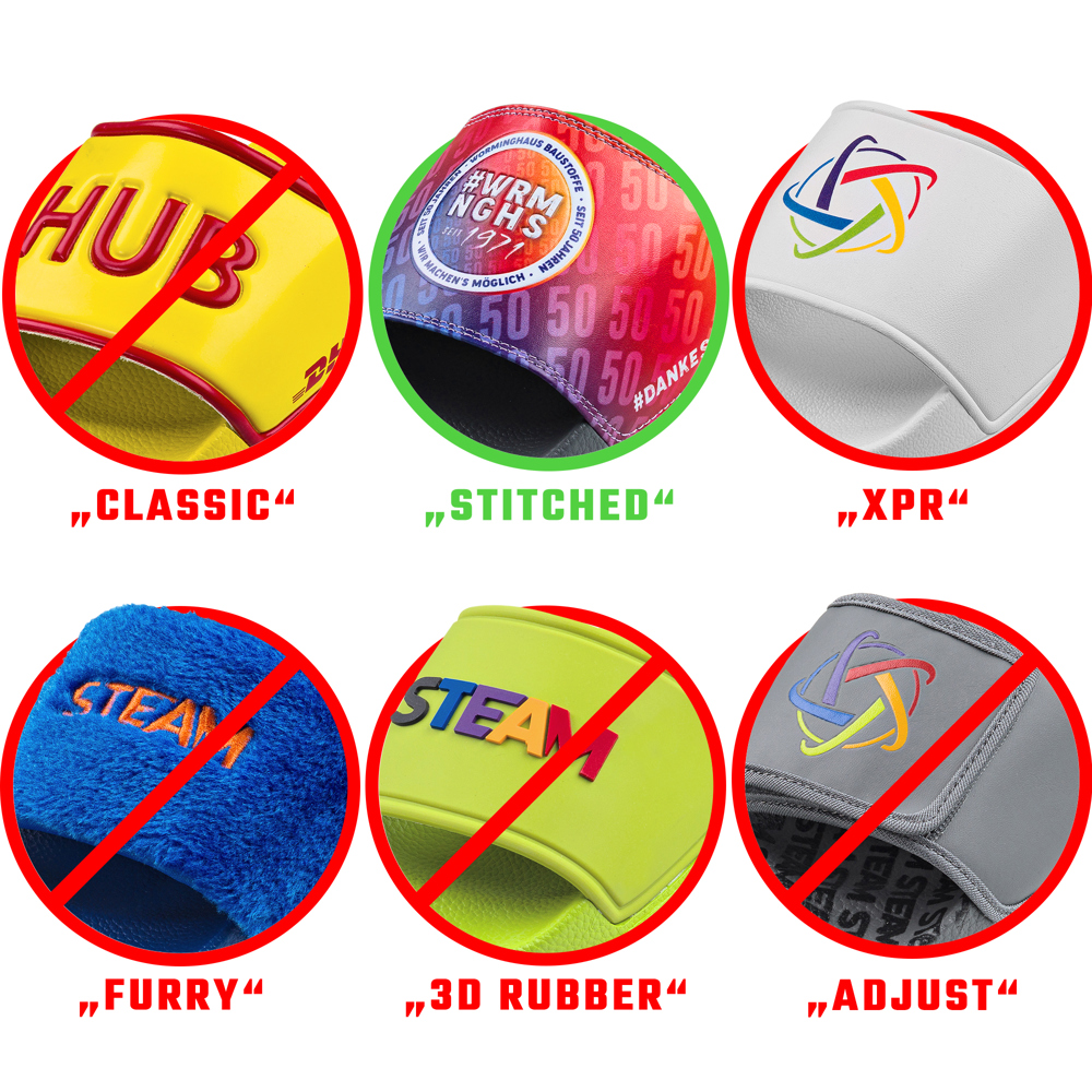 Badelatschen - Stitched PU