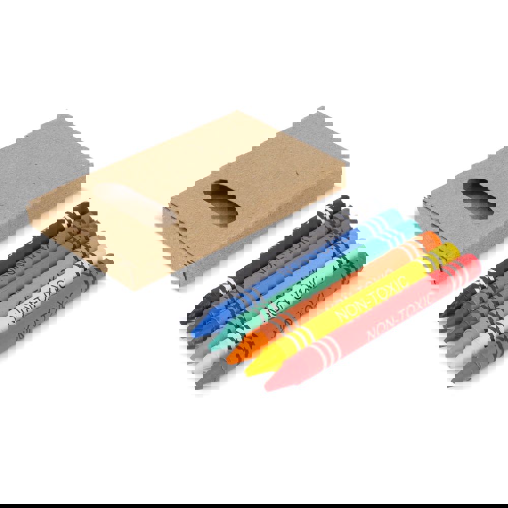 6 Stück Buntstifte in Bastelbox