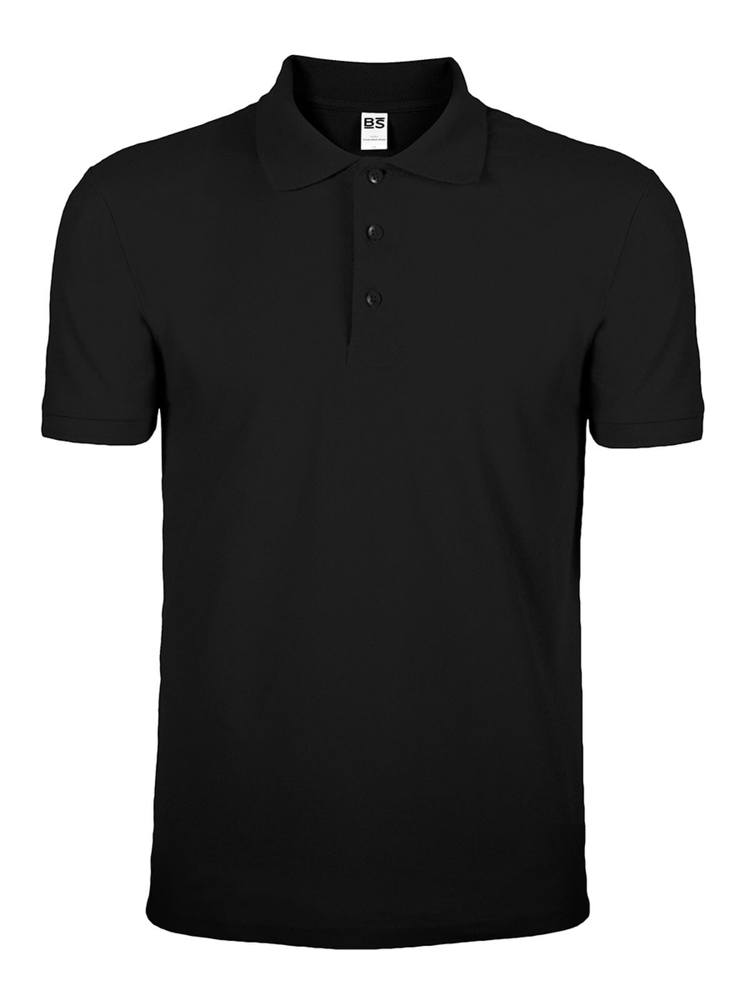BS Evolution Polo, 180 g/m2, 100 % Baumwolle - Schwarz (Black)