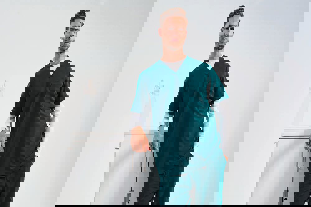 NN200 - Stretch-Tunika für Herren mit kurzen Ärmeln