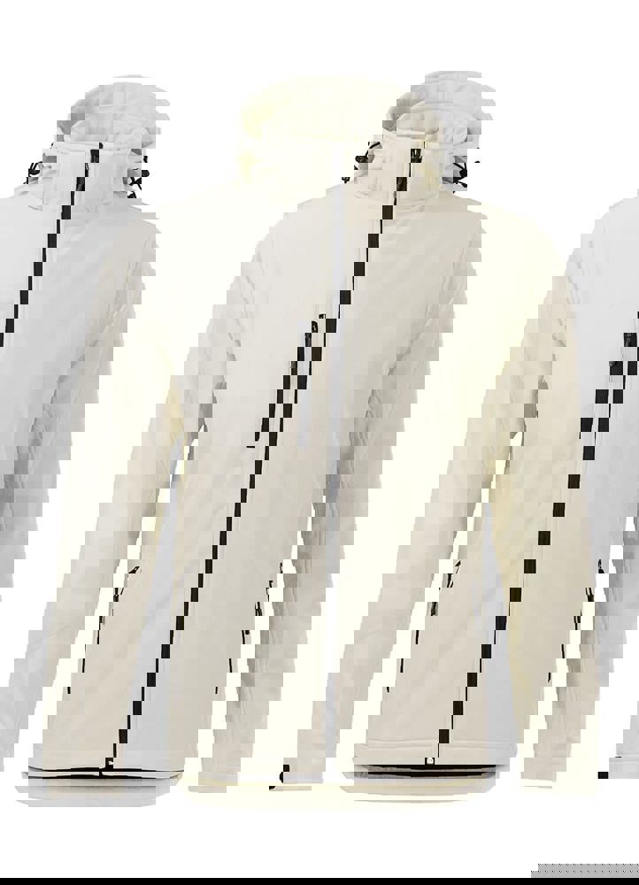 BS Storm Softshell-Jacke, 340 g/m2, 96 % Polyester / 4 % Elastan - Helles Weiß (12-0304 TPG)