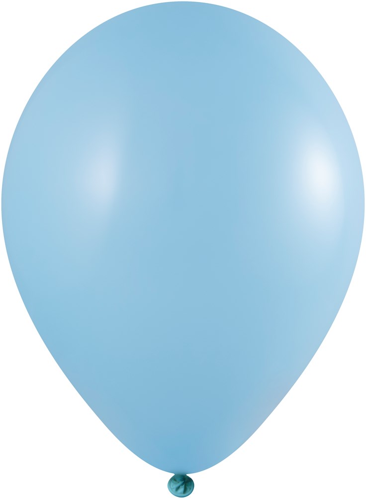 Ballons ohne Druck 85/95 cm - Ø 33 cm - 11 inch - Hell blau (1151) Pastel (± PMS 2915)