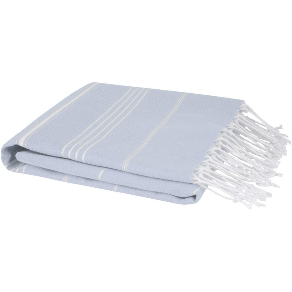 Anna 150 g/m² Hammam Baumwollhandtuch 100 × 180 cm - Hellblau