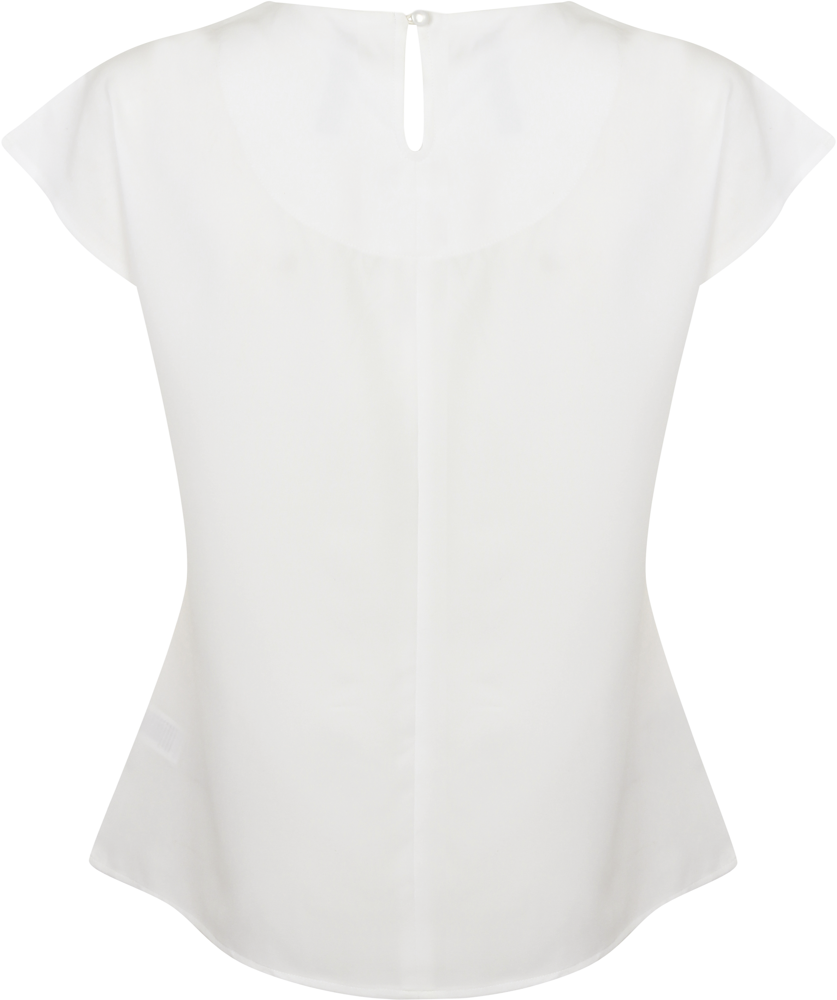 H597 - Ladies' pleat front blouse