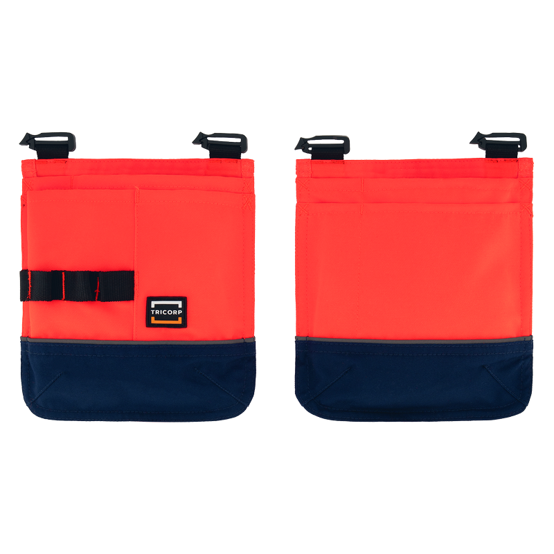 TRICORP Warnschutz Holstertaschen Bicolor - Fluor Red-Ink