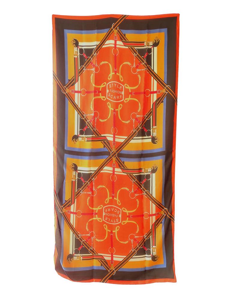 Elegante Damen Schals Pashmina Schals für Corporate Look, Freizeit, Abendkleid, Größe: 90 x 180 - Orange
