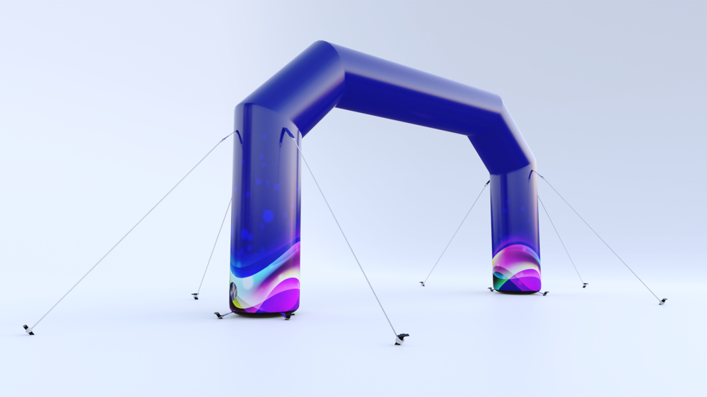 Aufblasbarer Bogen fünfeckig